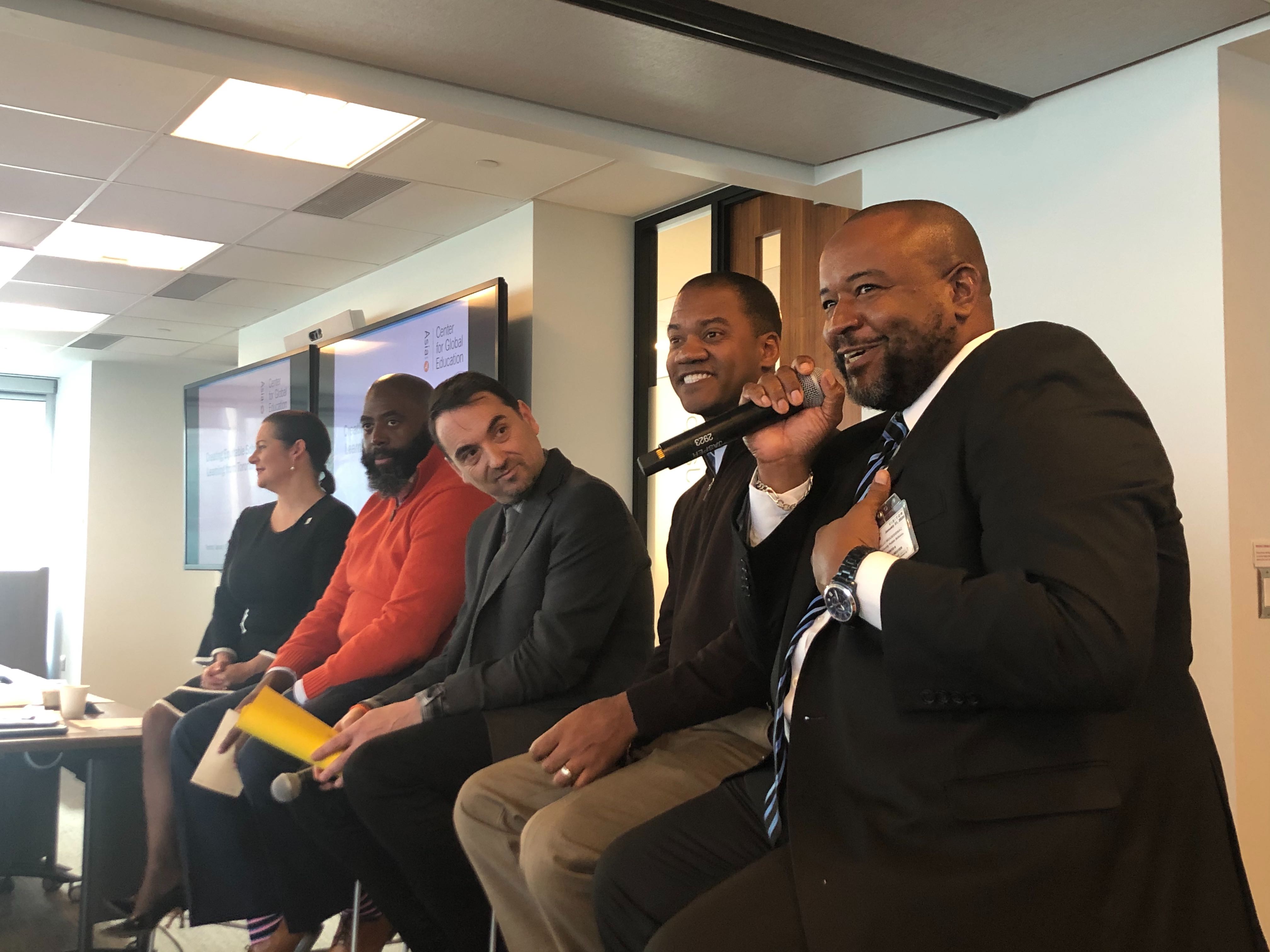 Leaders from five League of Innovative Schools districts presented their strategies for addressing equity challenges in their school communities.