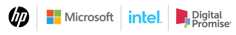 HP Microsoft intel and Digital promise logos