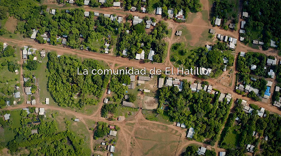 Aerial view of community with 
