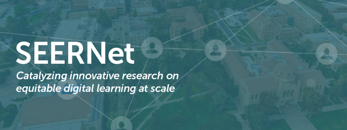 Image saying SEERNet: Catalyzing innovative research on equitable digital learning at scale