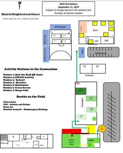 Sample device rollout layout