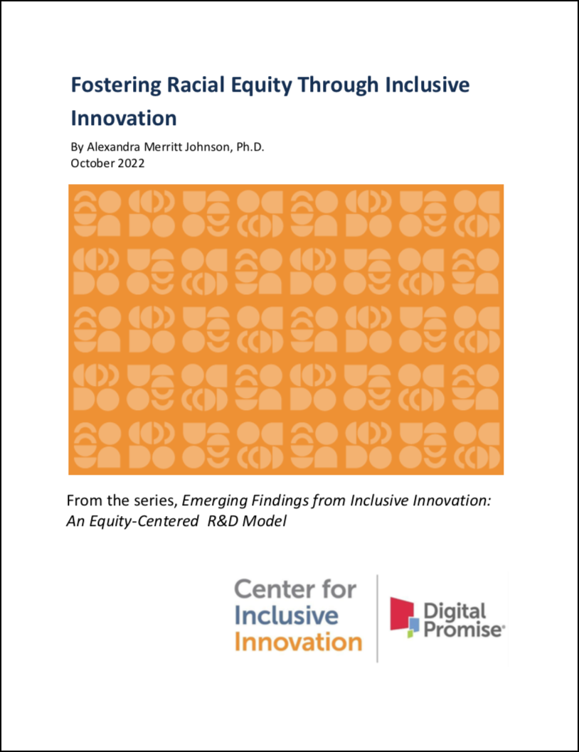 Fostering Racial Equity through Inclusive Innovation
