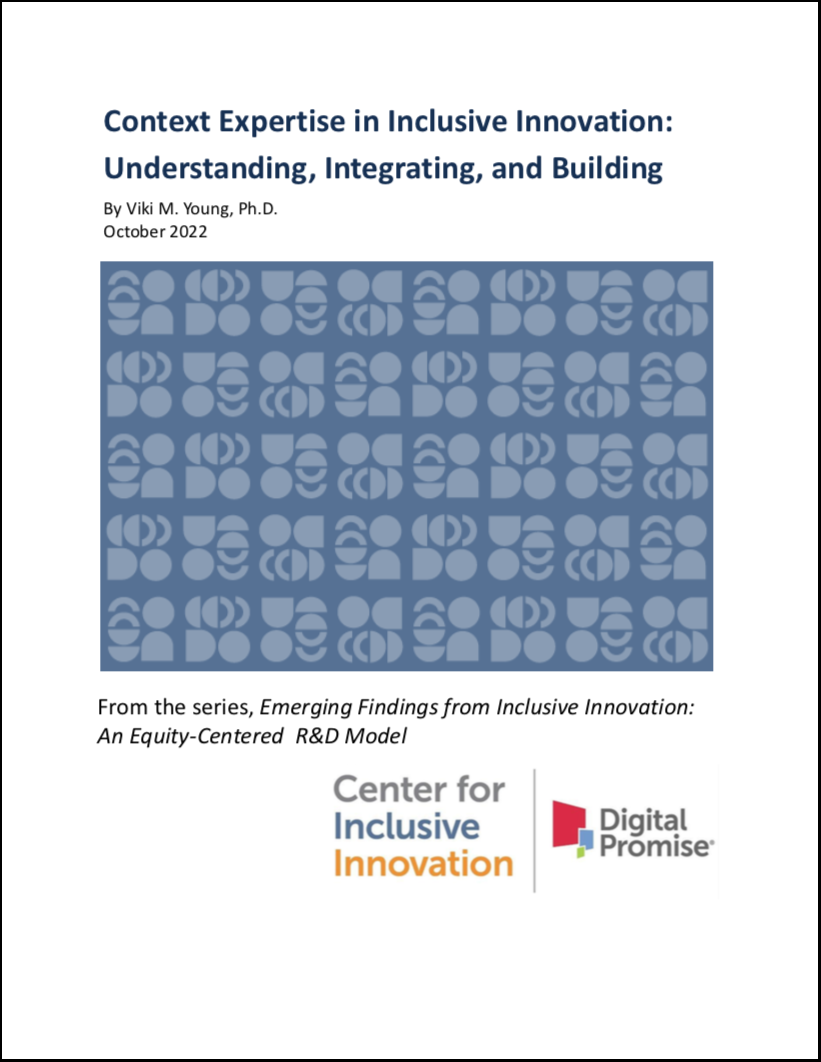 Content Expertise in Inclusive Innovation: Understanding, Integrating, and Building