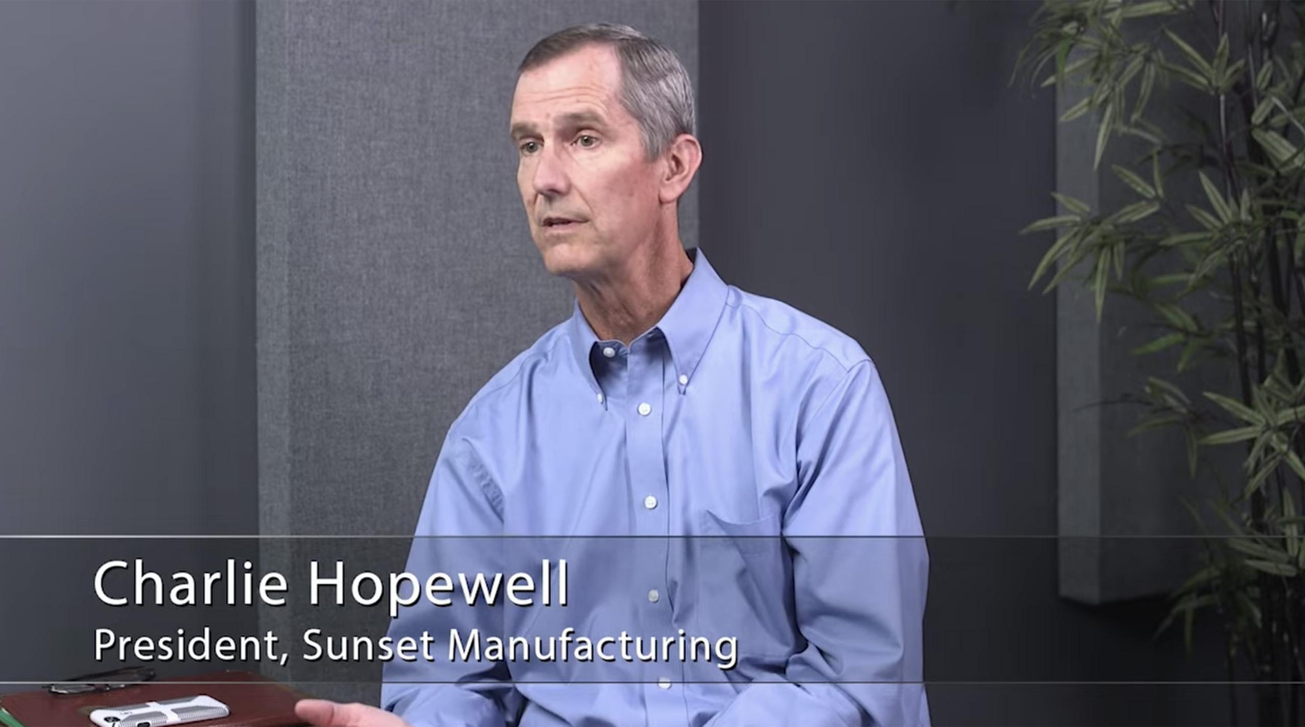Charlie Hopewell on Manufacturing