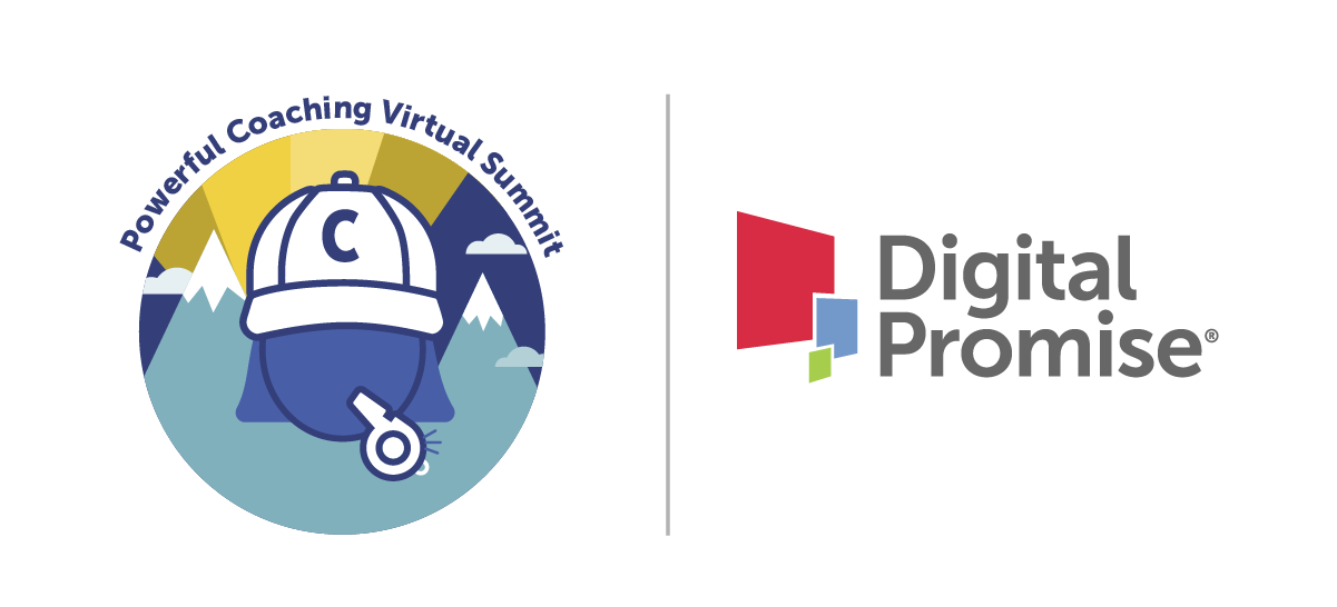 Powerful Coaching Virtual Summit logo next to the Digital Promise logo