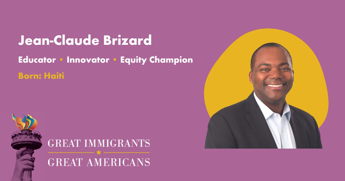 Photo of Jean-Claude Brizard for the 2023 Great Immigrants, Great Americans campaign. 