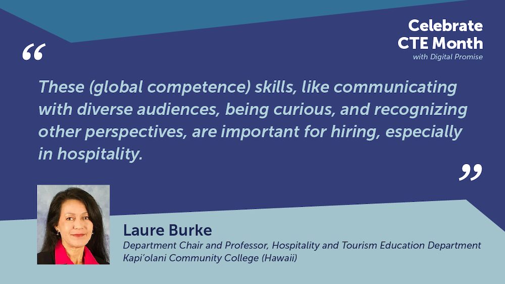 Quote from community college faculty member on the value of global employability skills.