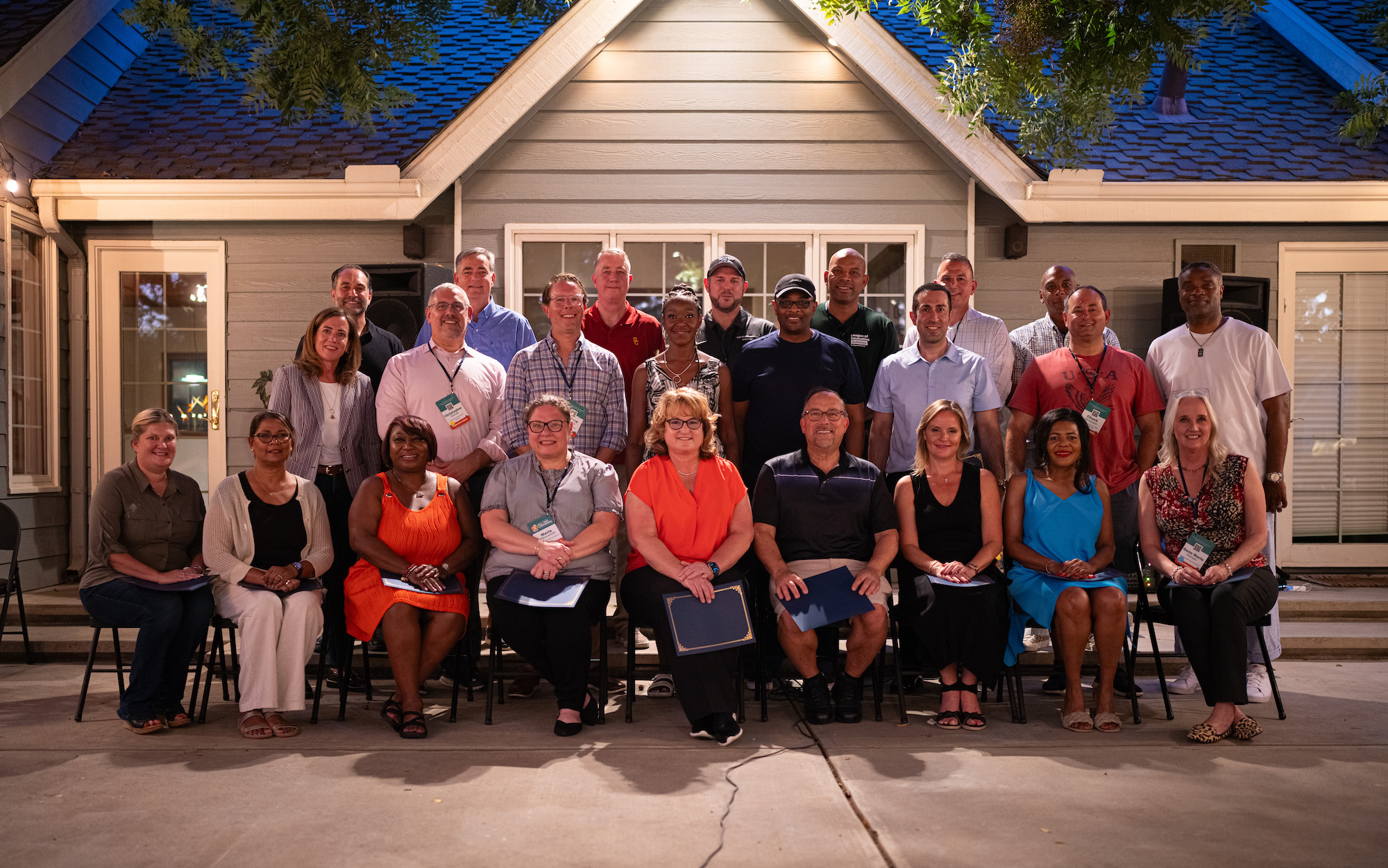 Group photo of new League of Innovative Schools members 