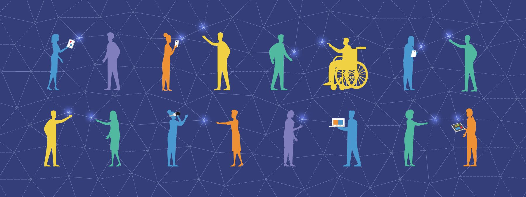 AI and humans graphic