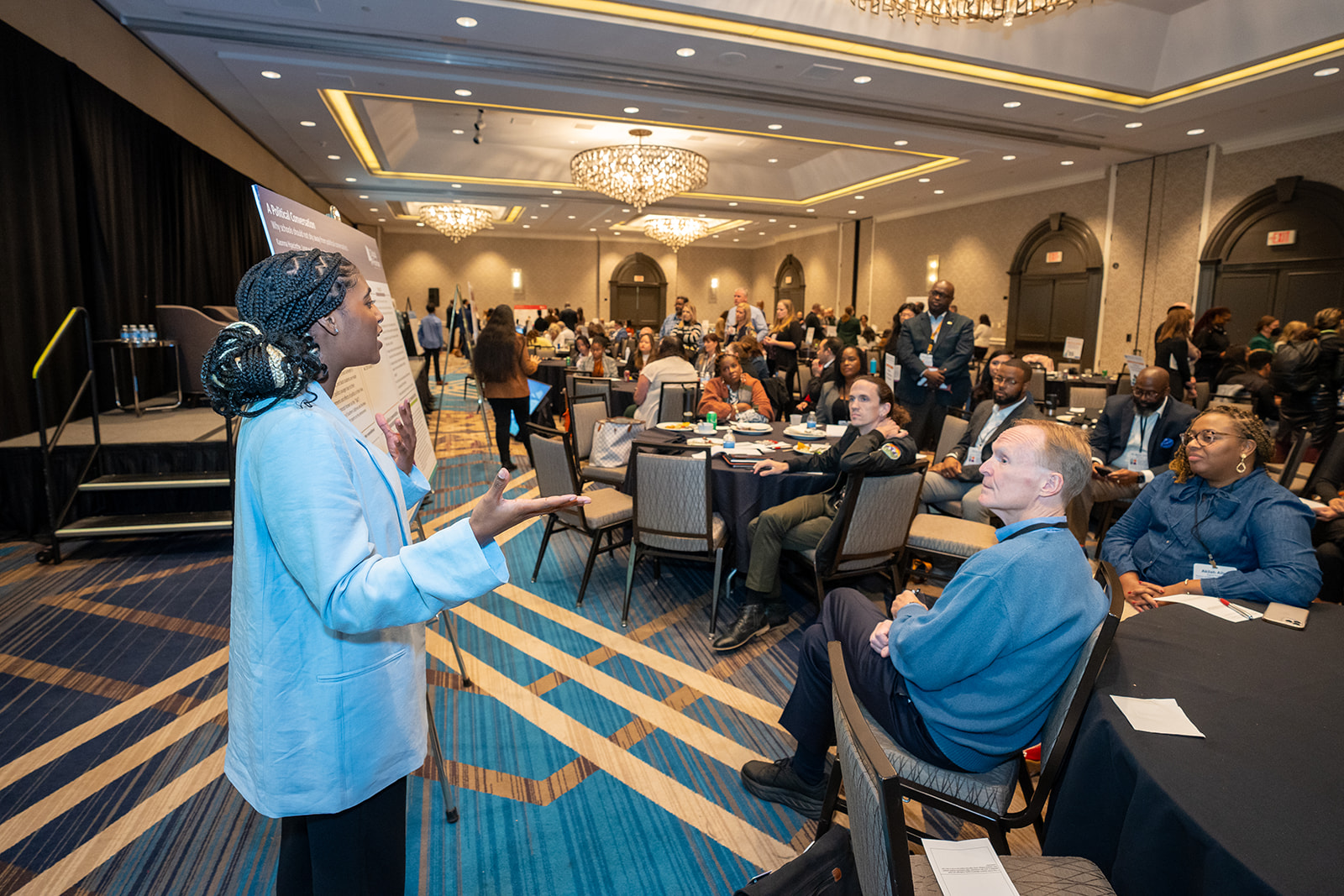 LOIS student presenting their research at the 2023 Center for Inclusive Innovation convening.