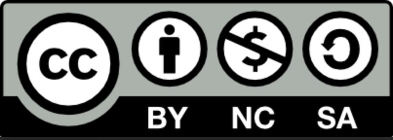A creative commons license that enables reusers to distribute, remix, adapt, and build upon the material in any medium or format for noncommercial purposes only, and only so long as attribution is given to the creator.
