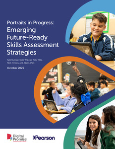 Report cover for Portraits in Progress: Emerging Future-Ready Skills Assessment Strategies